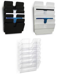 DURABLE Suport de perete pentru documente, 6xA4 landscape, DURABLE Flexiplus 6 alb Dulap arhivare