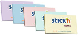 STICK'N Notes autoadeziv 76x127 mm, 100 file, STICK'N Pastel lila