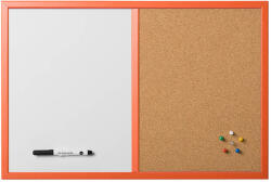 Bi-Office Tabla Combi BI-OFFICE, 60x90 cm, rama color orange