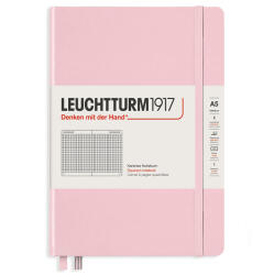 LEUCHTTURM1917 Caiet cu elastic A5, 125 file, matematica, LEUCHTTURM1917 Pastel roz