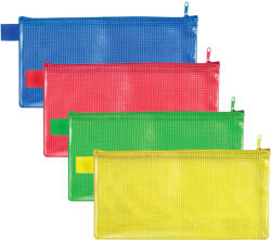 VELOFLEX Mapa din plastic DL, cu fermoar, VELOFLEX Mesh Color galben