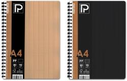 PAPERLAND Caiet cu spirala A4, 80 file, coperta plastic, PAPERLAND Exklusiv dictando