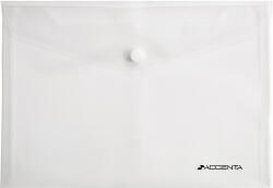 ACCENTA Mapa plastic A5, cu capsa si clapeta in V, transparenta, ACCENTA