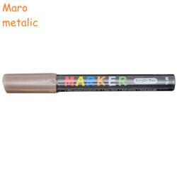 M&G Marker cu vopsea acrilica, varf rotund 2 mm, M-G maro metalic