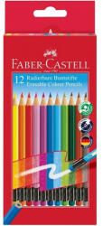 Faber-Castell Creioane colorate cu guma, eco 12 buc/set FABER-CASTELL, FC116612