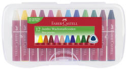 Faber-Castell Creioane colorate cerate, 12 culori/set, FABER-CASTELL Jumbo, FC120011