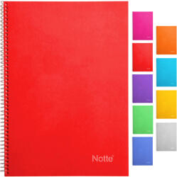 NOTTE Caiet cu spirala A4, 72 file, coperta carton laminat, NOTTE School matematica