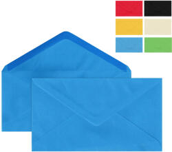 ACCENTA Plic DL color gumat, 25 buc/set, ACCENTA albastru