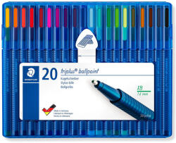 STAEDTLER Pix fara mecanism STAEDTLER Triplus XB, 20 culori/set