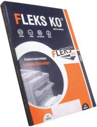 Fleks-Ko Etichete autocolante albe, colturi drepte, 100 coli/top, FLEKS-KO 65/A4 (38 x 21.2 mm)