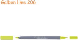 Faber-Castell Markere 2 capete, acuarela FABER-CASTELL Goldfaber Aqua Dual galben lime 206