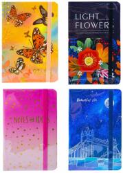  Carnet A6 cu elastic, 80 file Notes and ideas