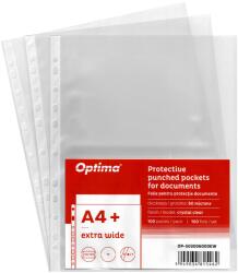 Optima File protectie cristal, 60 microni, 100 buc/set, OPTIMA Extra Wide Maxi