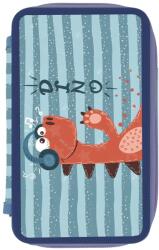 Herlitz Penar neechipat, 2 fermoare, HERLITZ Mix Dino Penar