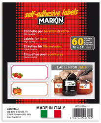 MARKIn Etichete autocolante pentru borcane, 37x70 mm, 60 buc/set