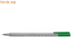 STAEDTLER Liner 0.3 mm, culori clasice, STAEDTLER Triplus verde sap