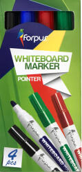 Forpus Marker whiteboard si flipchart, FORPUS, 4 buc. /set
