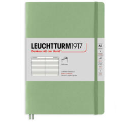 LEUCHTTURM1917 Caiet cu elastic A5, 61 file, dictando, LEUCHTTURM1917 Pastel vernil