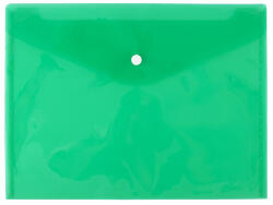 D. RECT Mapa plastic A4, cu capsa si clapeta in V, D. RECT verde transparent