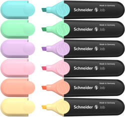 Schneider Textmarker pastel SCHNEIDER Job Pastel, 6 buc/set