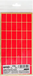Spree Etichete autocolante, 17x30 mm, 10 folii x 42 buc/folie, SPREE rosu