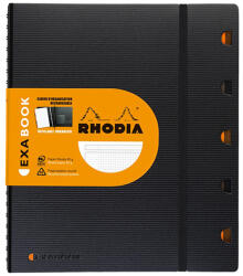 Rhodia Caiet cu spirala dubla A4, 80 file, 5 separatoare RHODIA Exabook