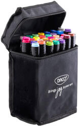 DACO Markere 2 capete 1 mm/7 mm, DACO Art Duet, 36 buc/set