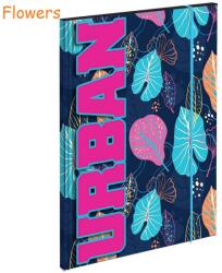 S-COOL Mapa din carton cu elastic, S-COOL Urban Premium Flowers
