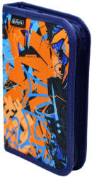 Herlitz Penar baieti neechipat, cu 1 fermoar si 2 clapete, HERLITZ Street Art Penar