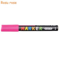 M&G Marker cu vopsea acrilica, varf rotund 2 mm, M-G rosu rose