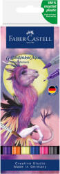 Faber-Castell Markere 2 capete, acuarela FABER-CASTELL Goldfaber Aqua Dual Fantasy, 6 culori/cutie, FC164526
