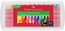 Faber-Castell Creioane colorate cerate, 24 culori/set, FABER-CASTELL Jumbo, FC120034