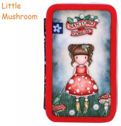 Santoro Penar fete echipat, 45 piese, 3 fermoare, SANTORO Gorjuss Little Mushroom Penar