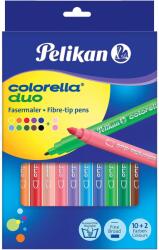 Pelikan Carioci cu 2 capete PELIKAN Colorella Duo, 10 culori/set