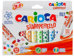 CARIOCA Carioci cu stampila 12 culori/set CARIOCA Stamperello