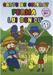  Carte de colorat A4, 24 pagini ferma lui bunicu Carte de colorat