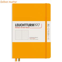 LEUCHTTURM1917 Caiet cu elastic A5, 125 file, LEUCHTTURM1917 Points galben mustar