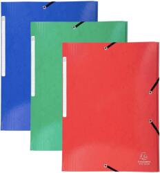Exacompta Mapa cu elastic, carton color plastifiat 425 g/mp, EXACOMPTA Maxi Capacity albastru