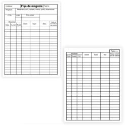  Fisa de magazie A5, fata-verso, 230 g/mp