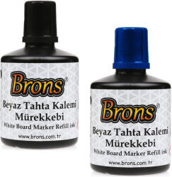 BRONS Cerneala marker whiteboard reincarcabil BRONS, 100 ml albastru