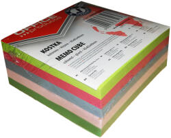 Office Products Cub din hartie color lipit lateral 8.5x8.5cm, 200 file, OFFICE PRODUCTS