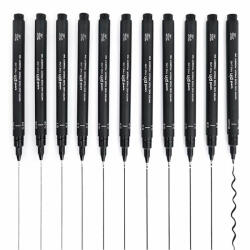 uni Liner negru pe baza de apa UNI Pin 200 Fine Line 0.6