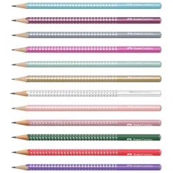 Faber-Castell Creion B Sparkle FABER-CASTELL rosu