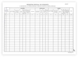  Registru special de evidenta a operatiunilor cu metalele si pietrele pretioase, A4
