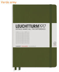 LEUCHTTURM1917 Caiet cu elastic A5, 125 file, matematica LEUCHTTURM1917 verde pacific