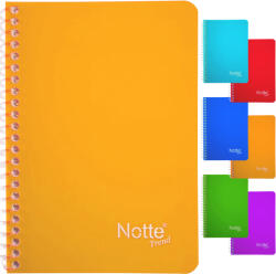 NOTTE Caiet cu spirala A6, 80 file, matematica, coperta plastic, NOTTE Trend