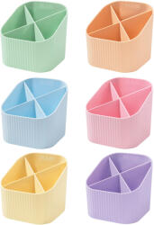 HAN Suport instrumente de scris 4 compartimente, culori pastel, HAN Re-X-Loop portocaliu