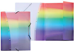 VELOFLEX Mapa plastic cu elastic, VELOFLEX Diamond Rainbow