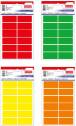 Tanex Etichete autocolante, 23x50 mm, TANEX, 60 buc/set portocaliu