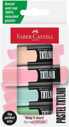 Faber-Castell Textmarker mini, pastel, FABER CASTELL, 4 buc/set, FC154214